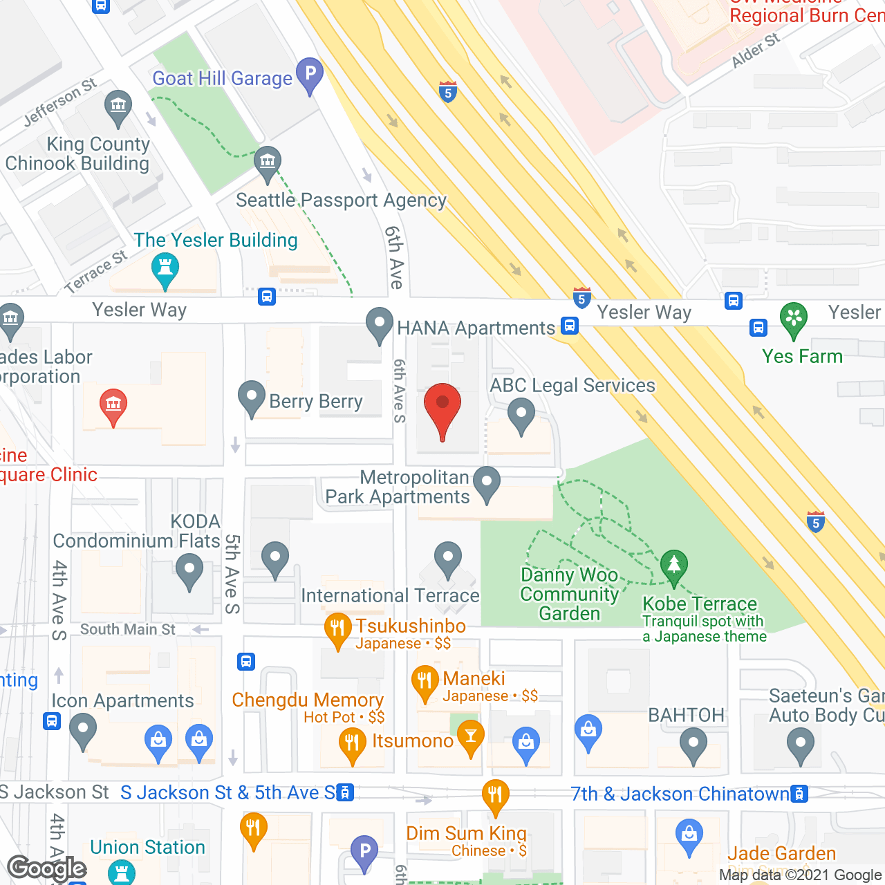 The Terrace Apartments in google map