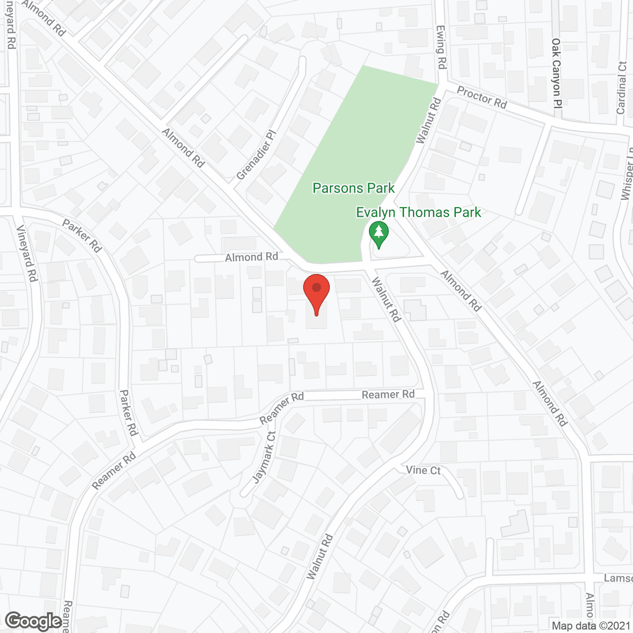 Almond Road Senior Estates in google map