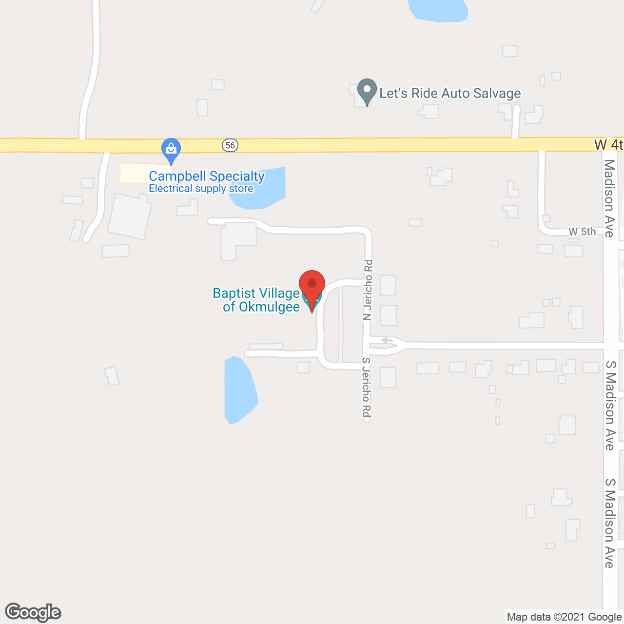 Baptist Village of Okmulgee in google map