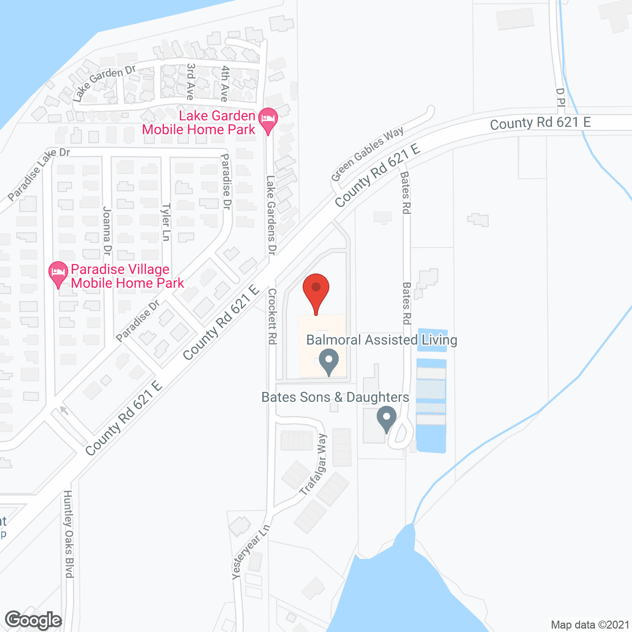 Balmoral Assisted Living in google map