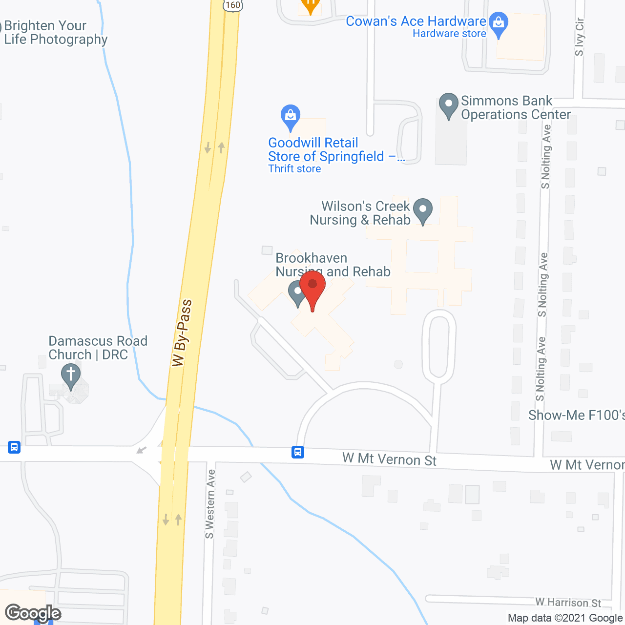 Brookhaven Healthcare in google map