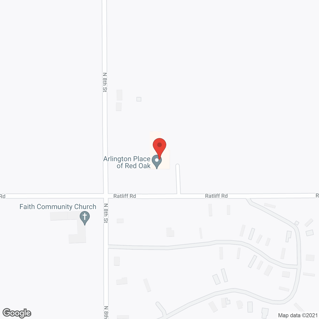 Arlington Place of Red Oak in google map