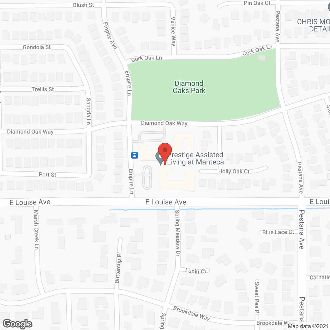 Prestige Assisted Living at Manteca in google map