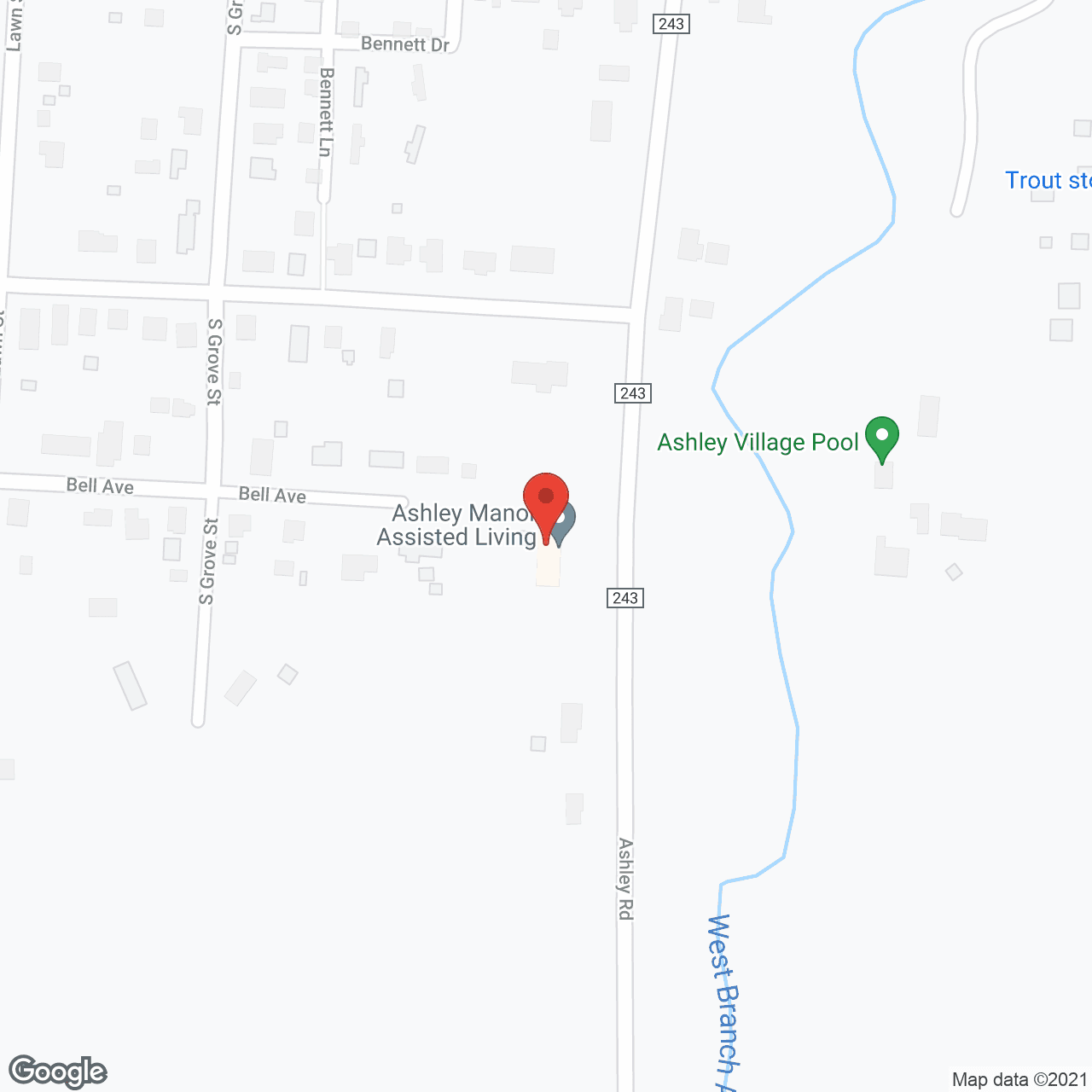 Ashley Manor in google map