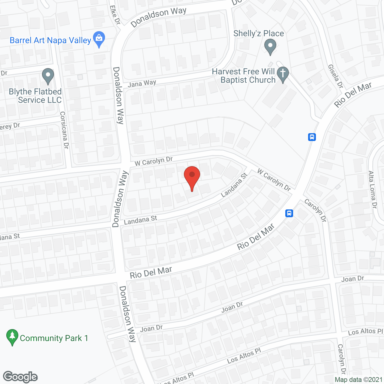 Landana Care Home in google map