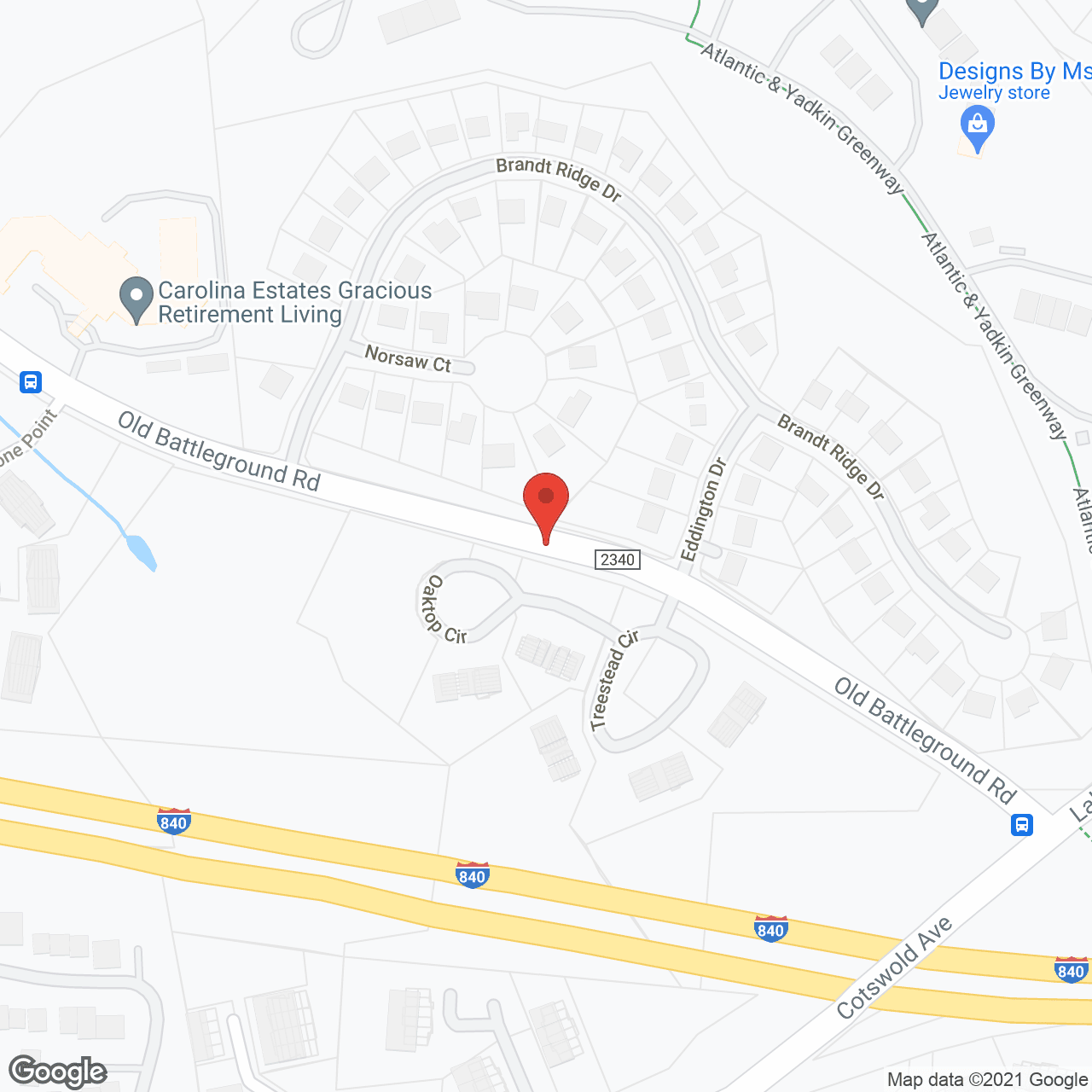 Carolina Estates in google map