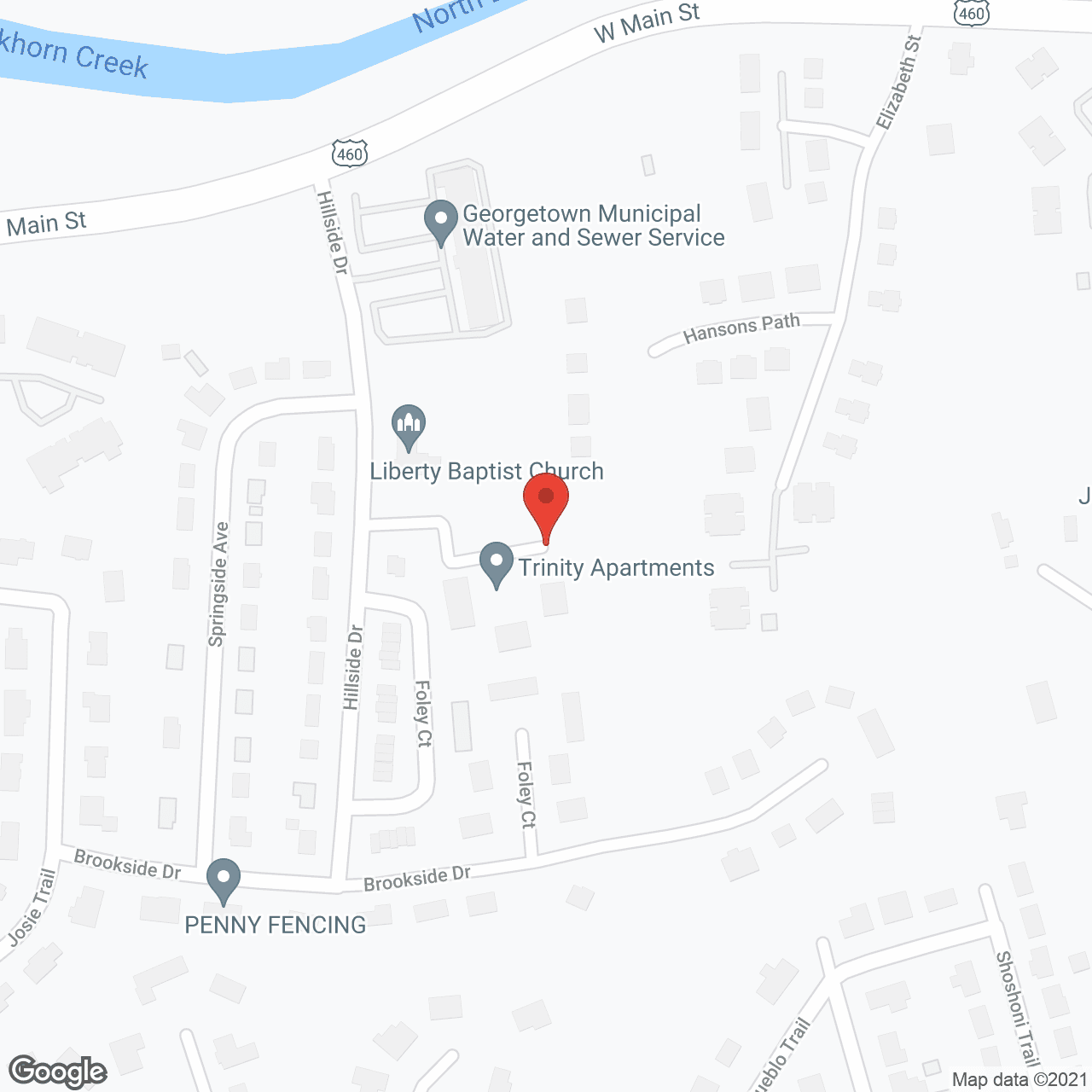 Trinity Properties in google map