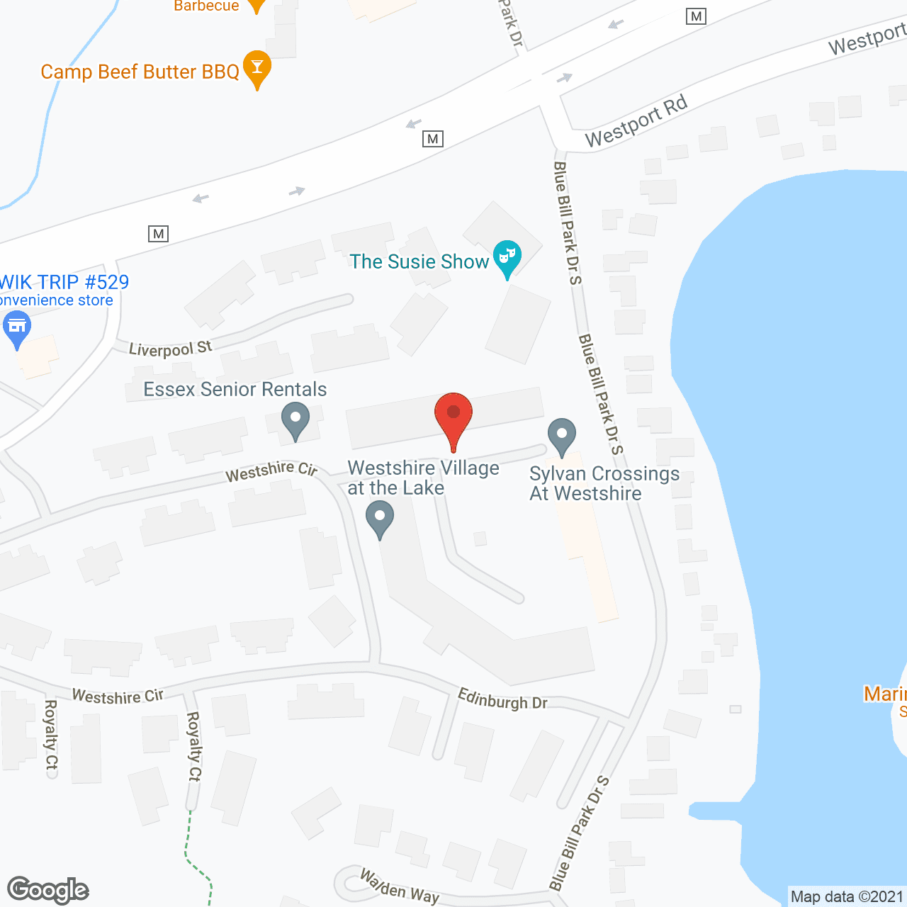 Essex Senior Rentals in google map