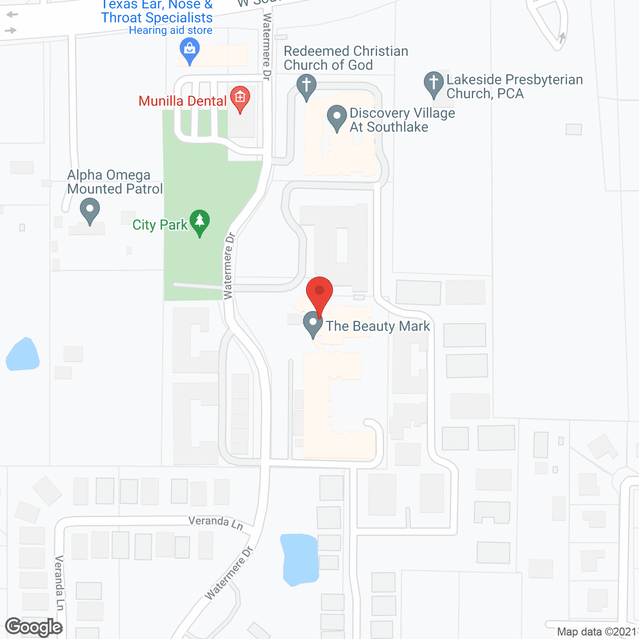 Discovery Village at Southlake AL/MC in google map