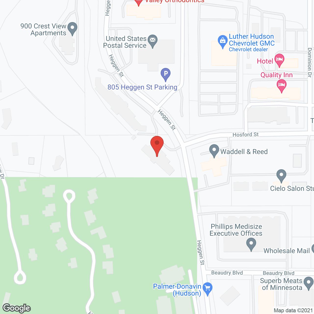 The Bluffs Advanced Memory Care in google map