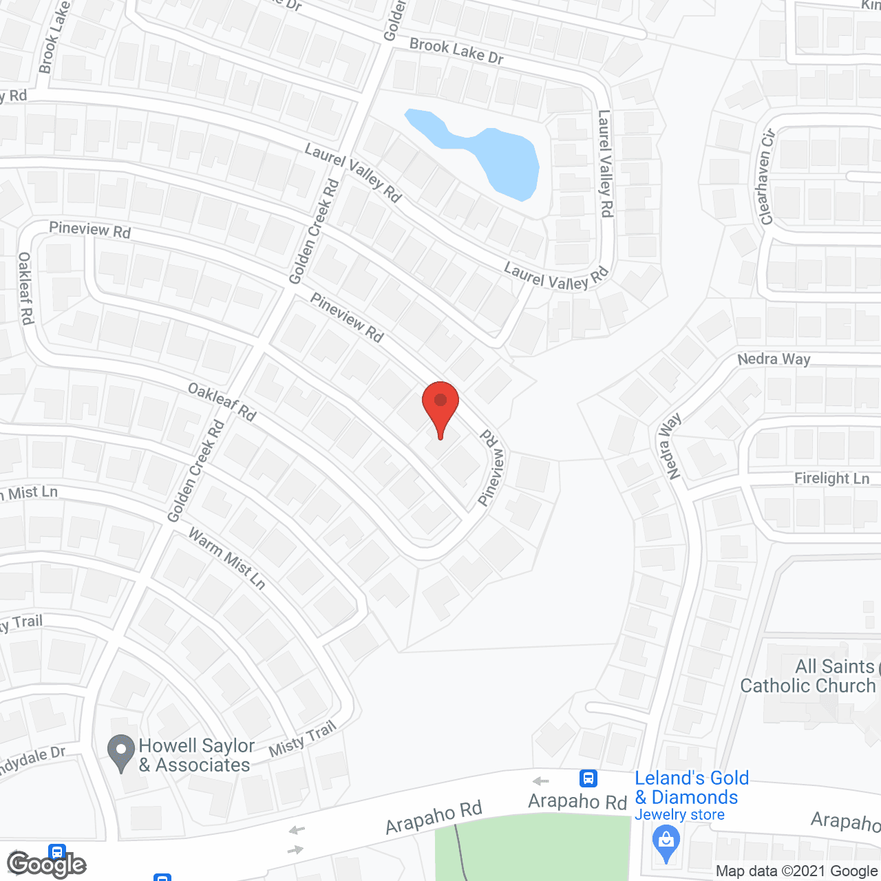 Evergreen Assisted Living in google map