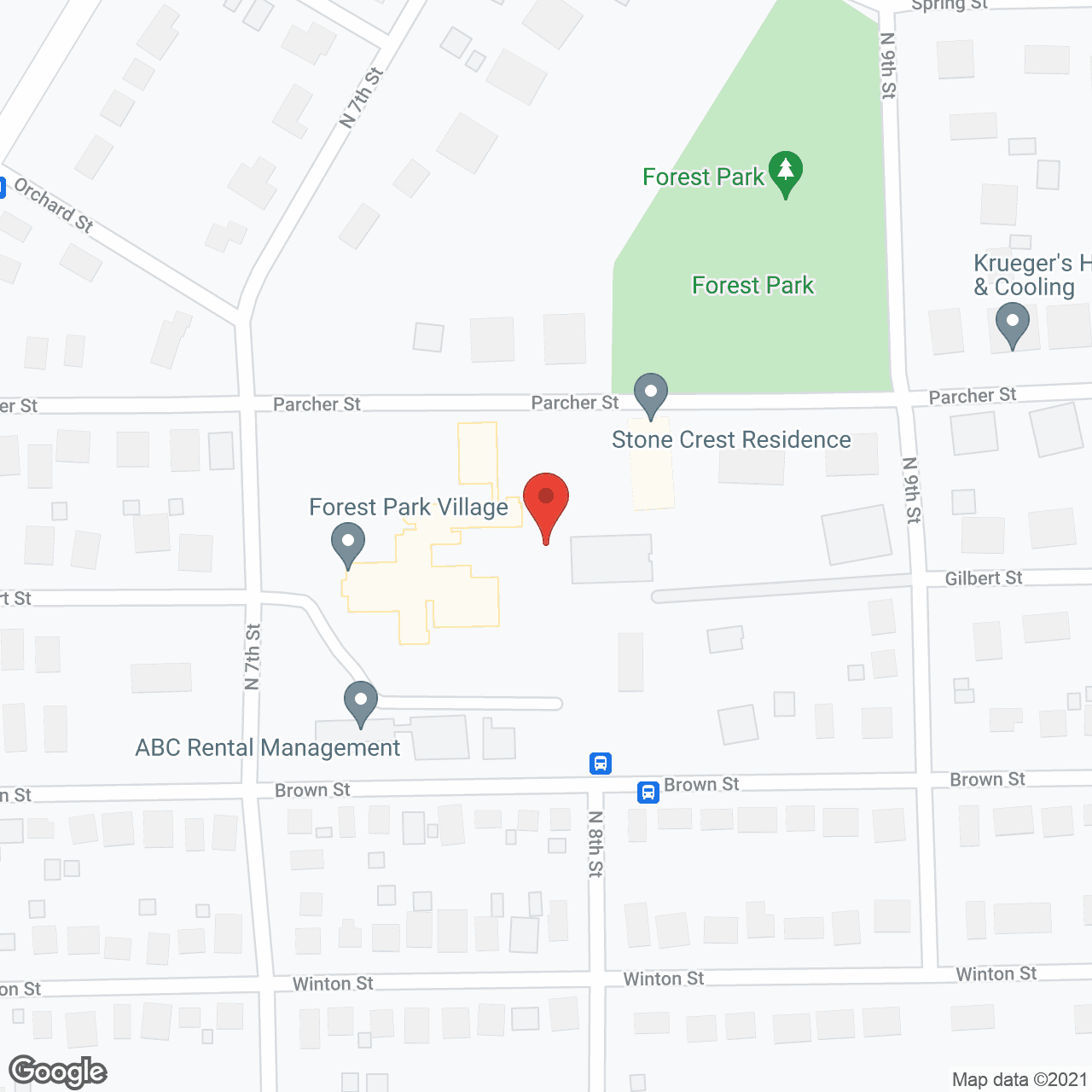Garden Apartments in google map