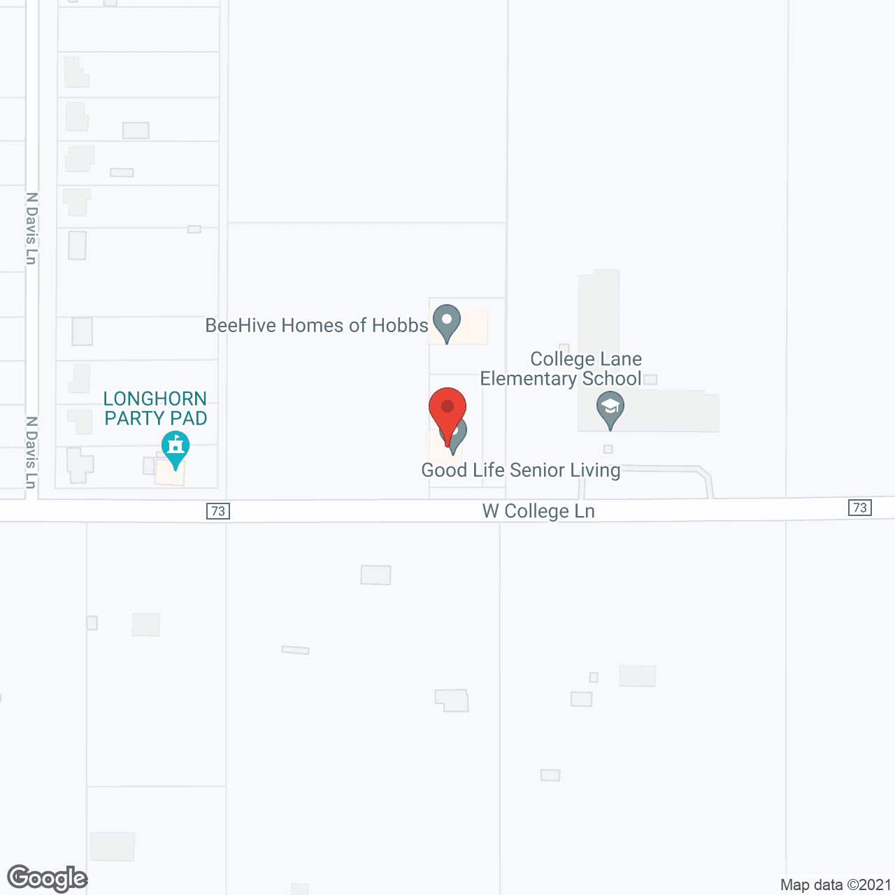 GoodLife Senior Living Hobbs in google map