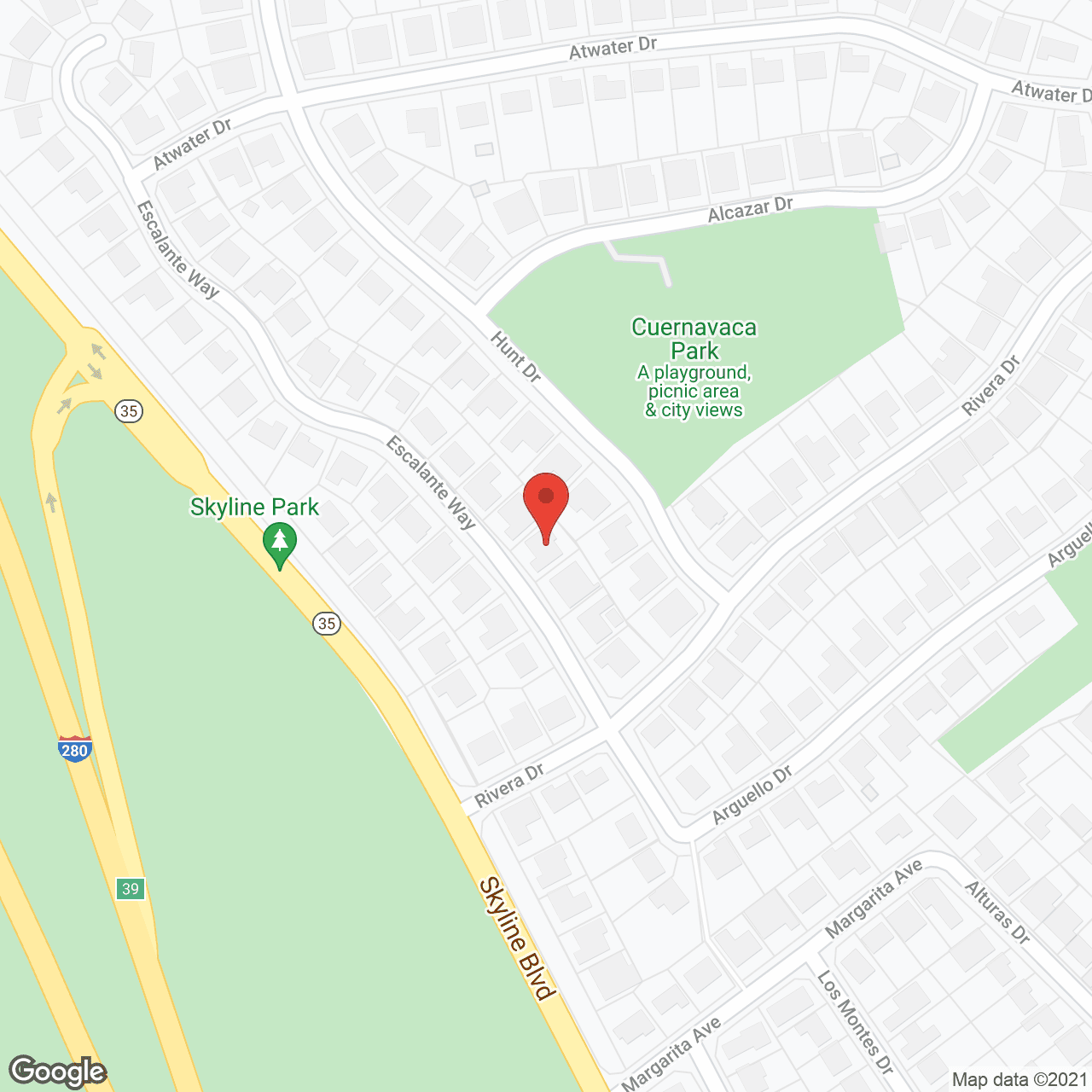 Burlingame Senior Care in google map