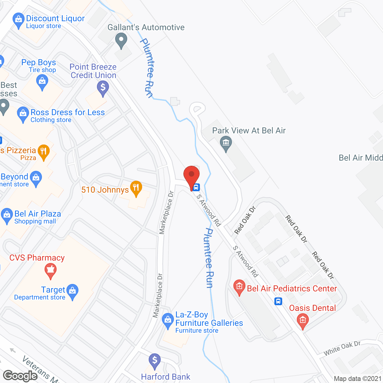 Park View at Bel Air in google map
