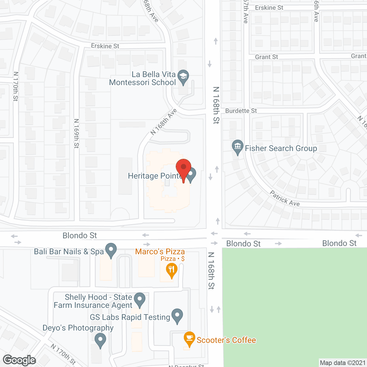 Heritage Pointe Assisted Living in google map