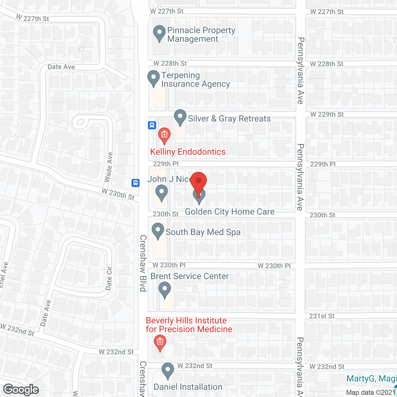 Golden City Home Care in google map
