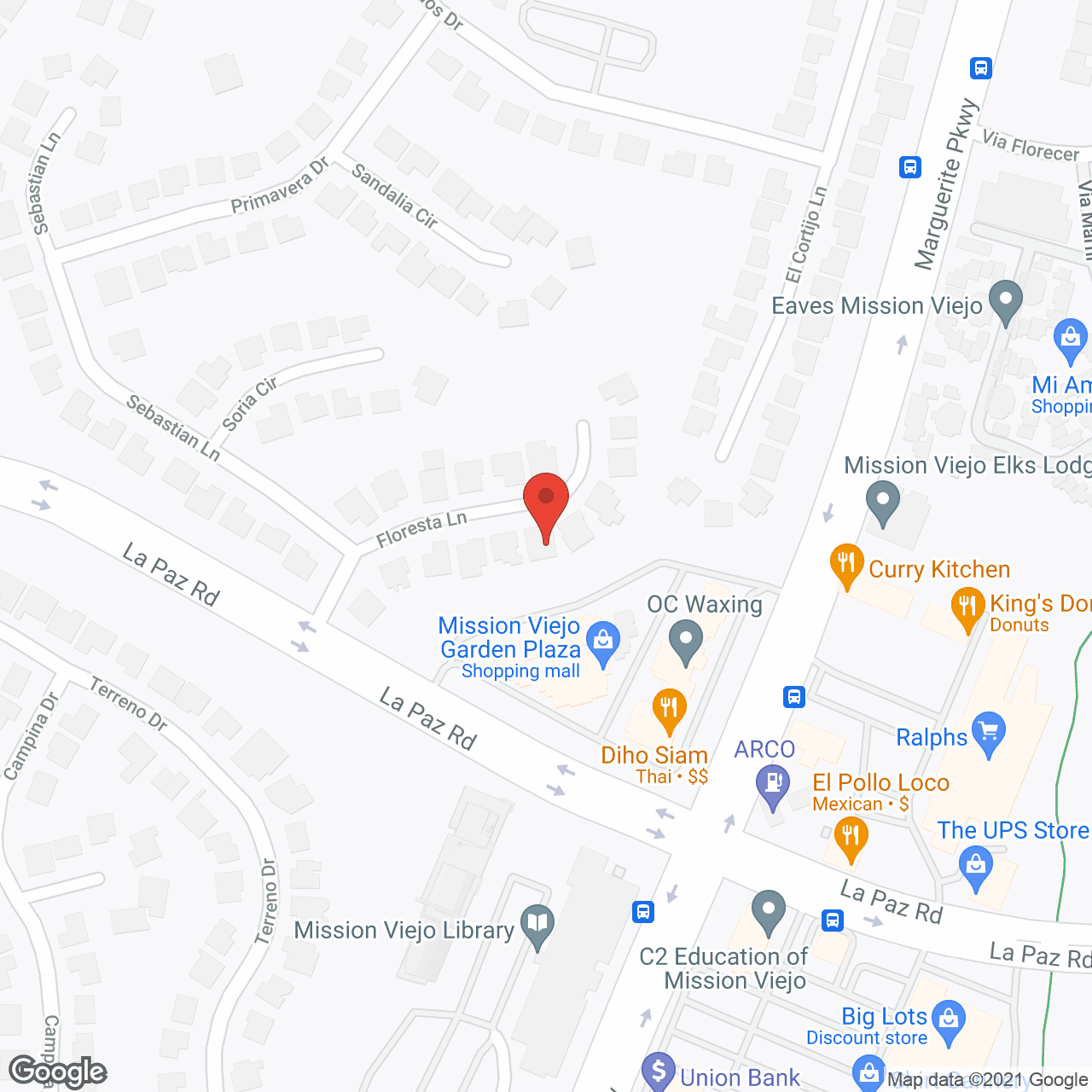 Neighborhood suites in google map