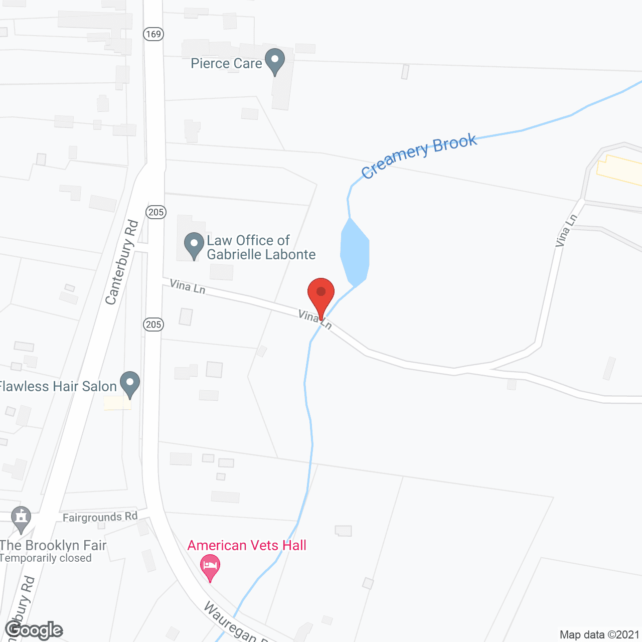 Creamery Brook Village in google map