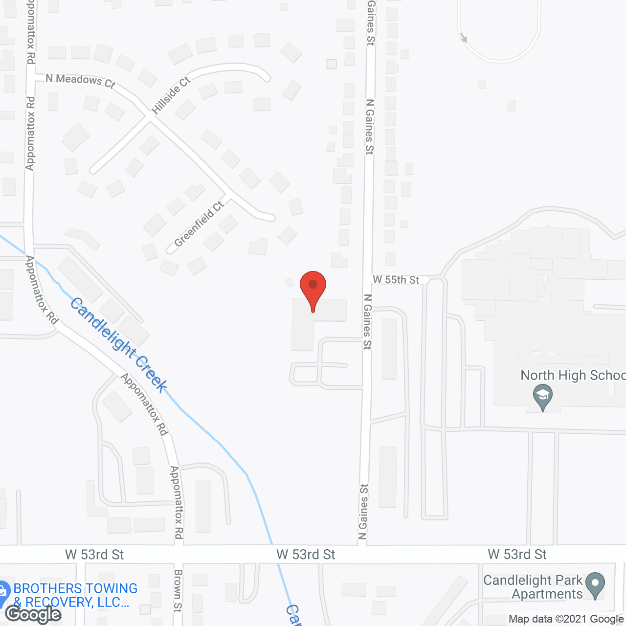 Luther Crest in google map