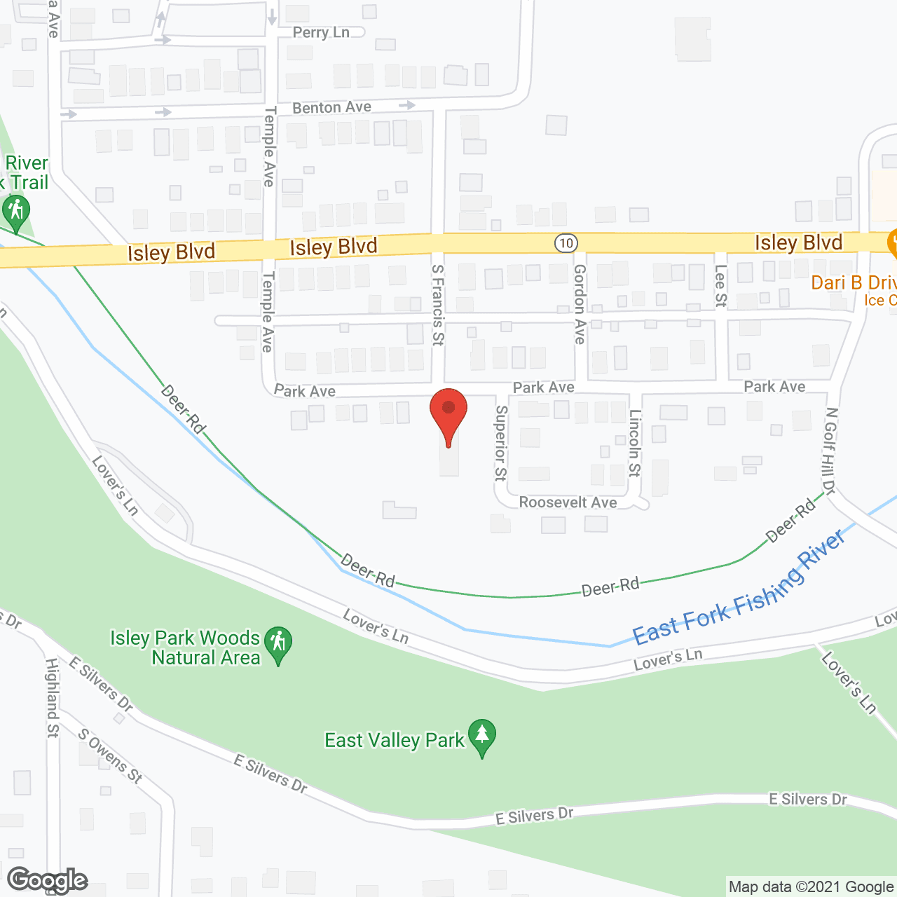 Superior Park Mental Health Care Facility in google map