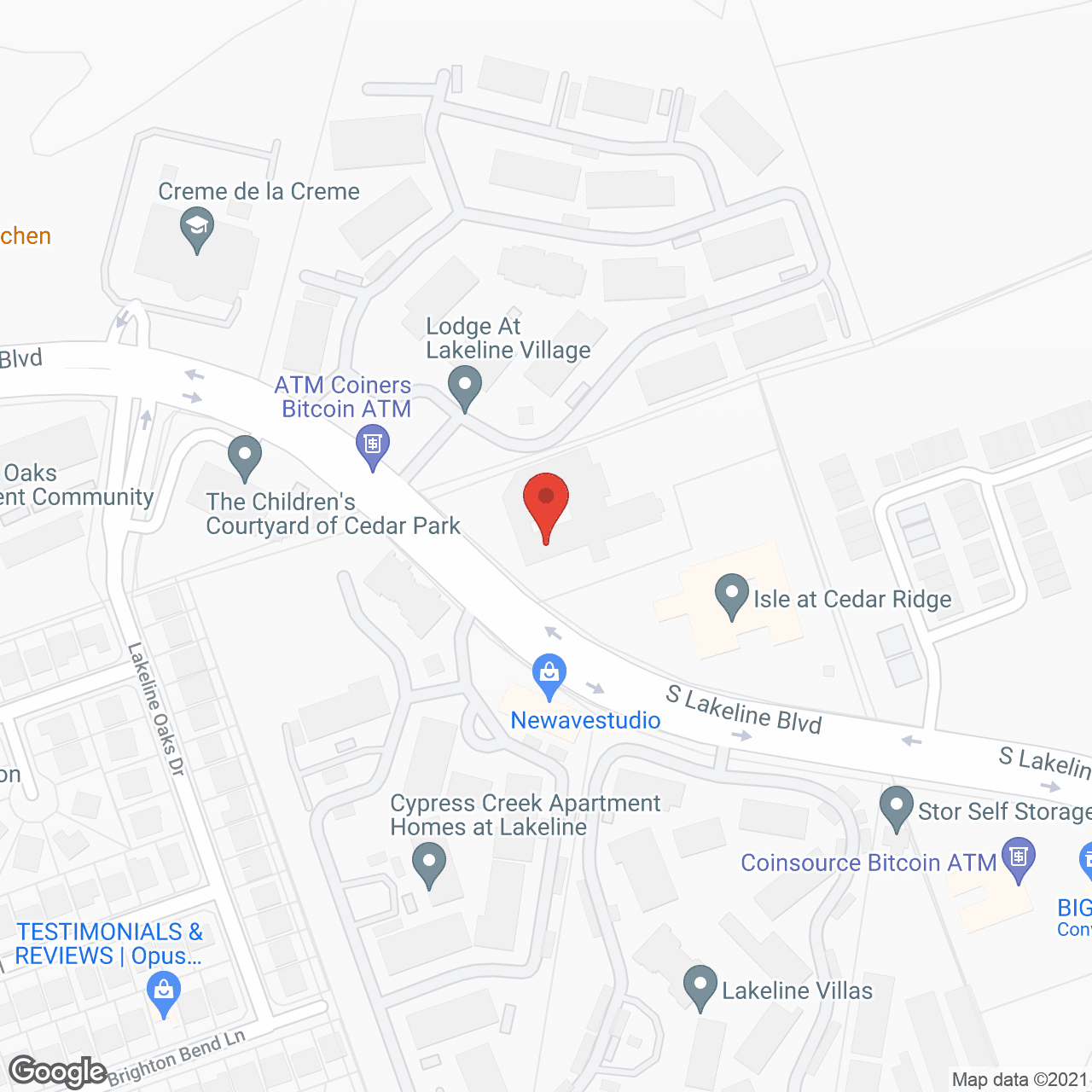 Cedar Ridge Alzheimer's Special Care Center in google map