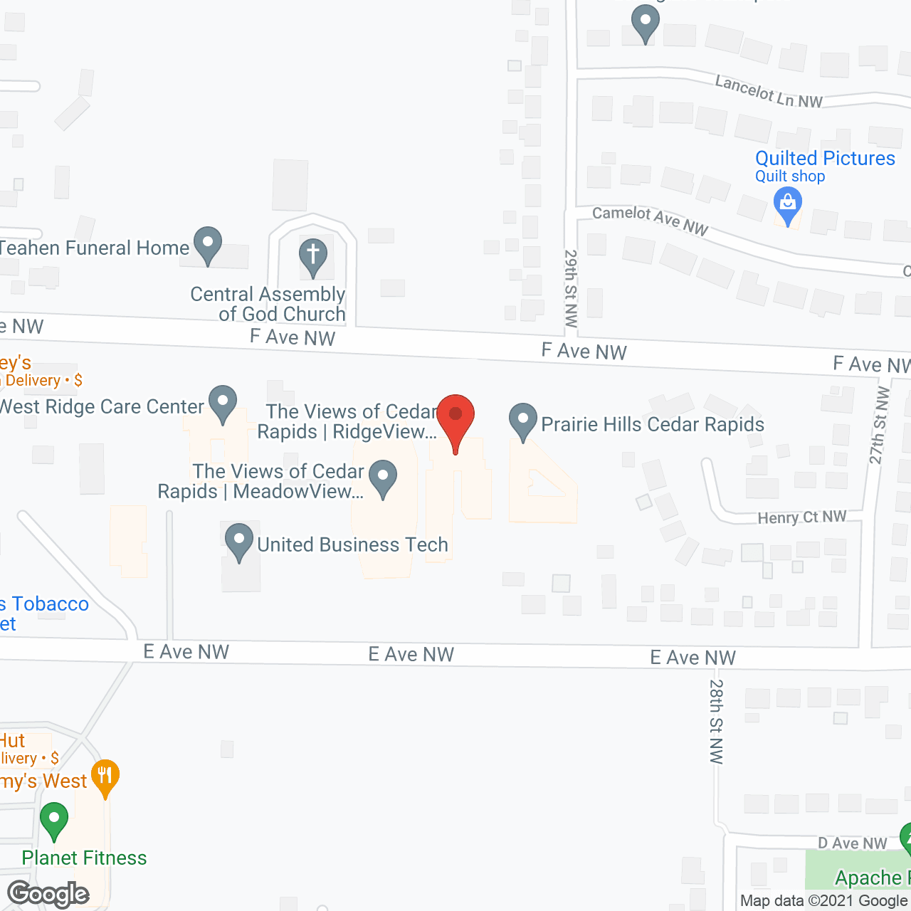 Ridgeview Assisted Living in google map