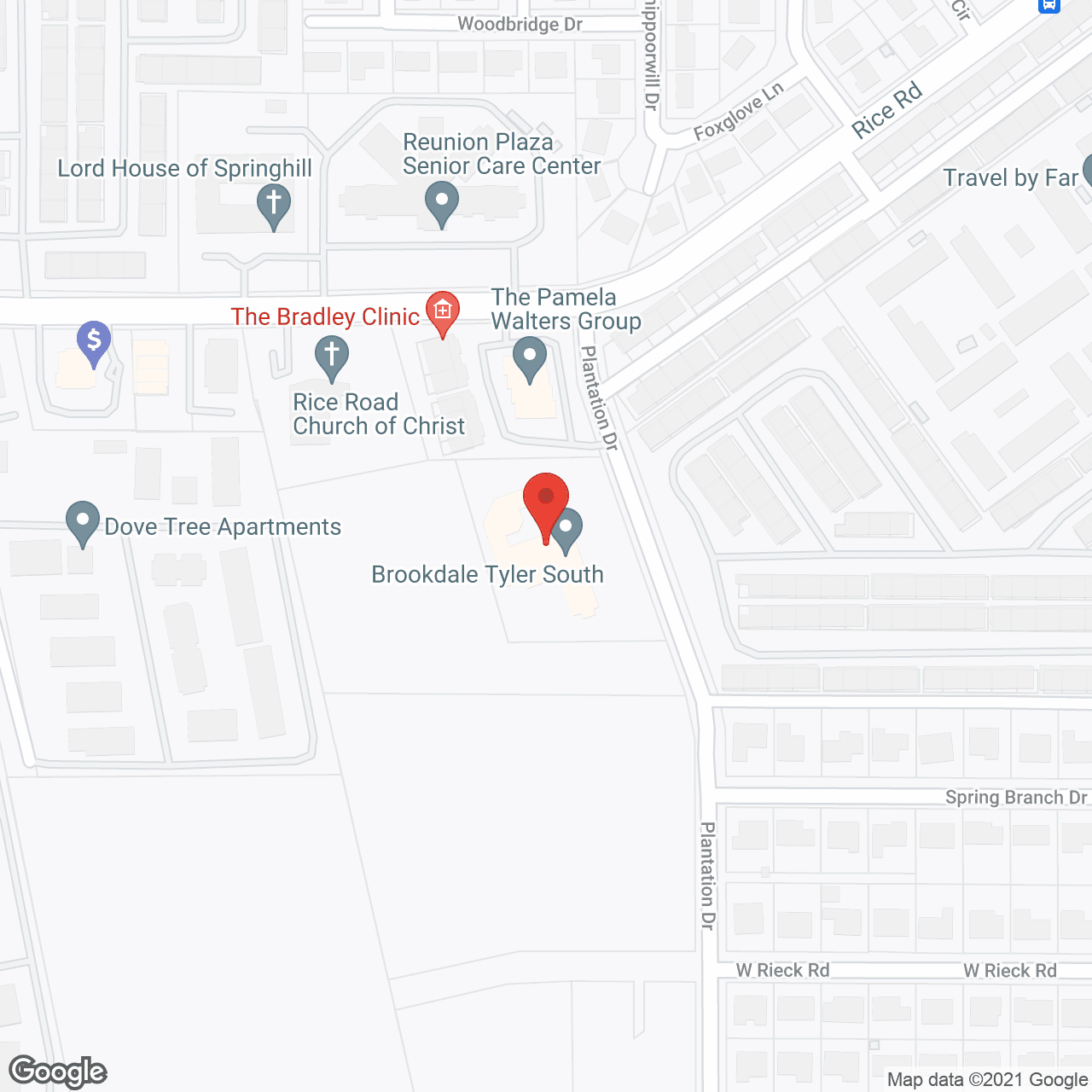 Pinehurst Alzheimer’s Special Care Center in google map