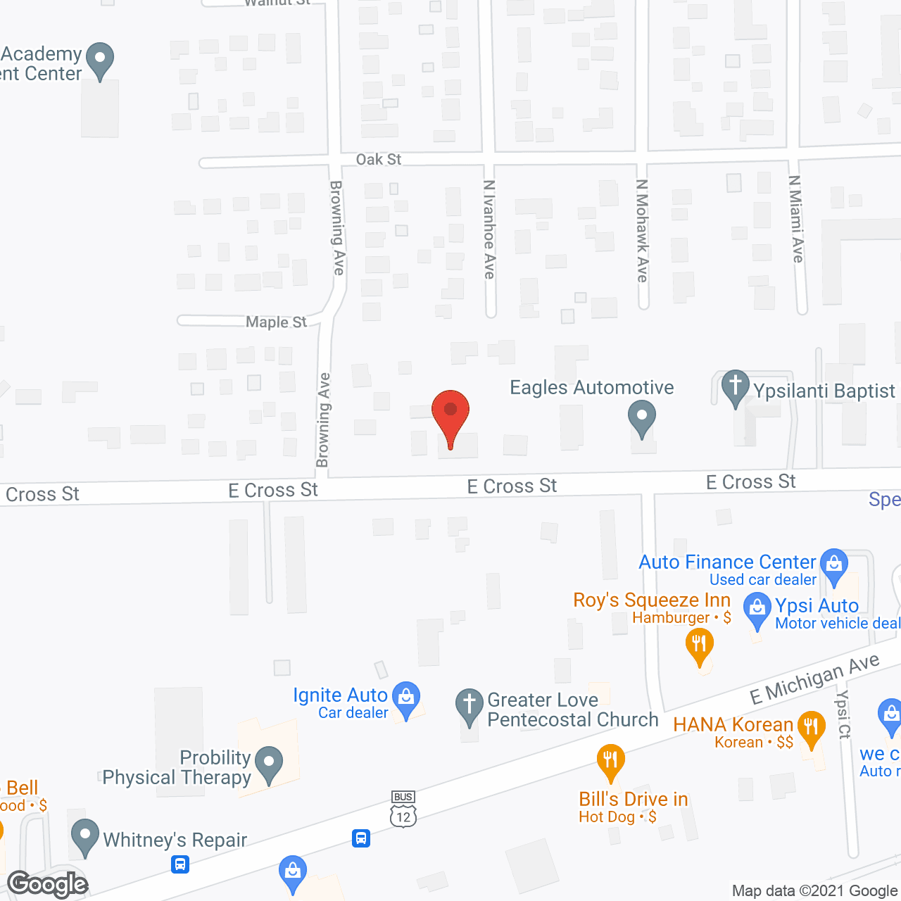 Cross Common Assisted Living in google map