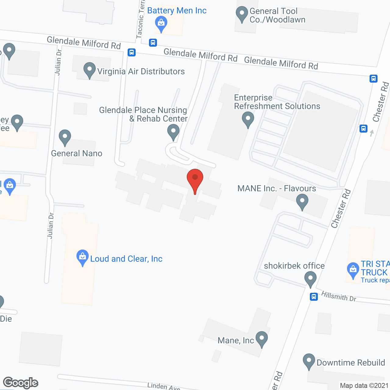 Glendale Place Care Center in google map