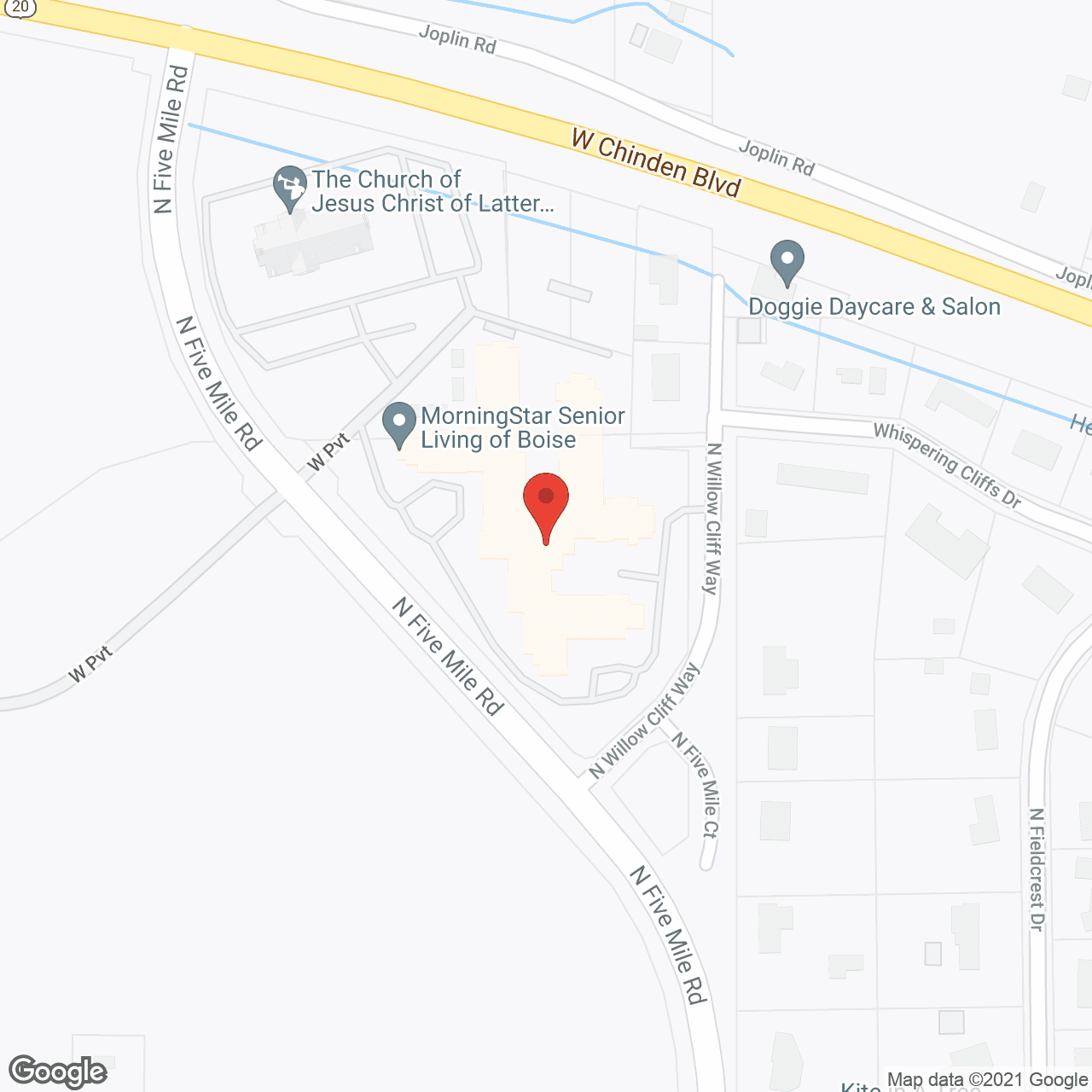 MorningStar of Boise in google map