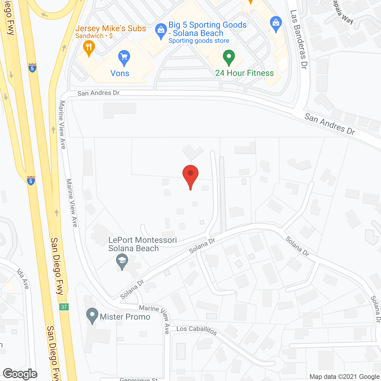 Attitudes Senior Care (Del Mar) in google map