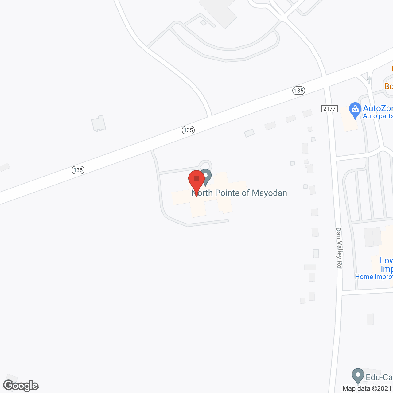 North Pointe of Mayodan in google map