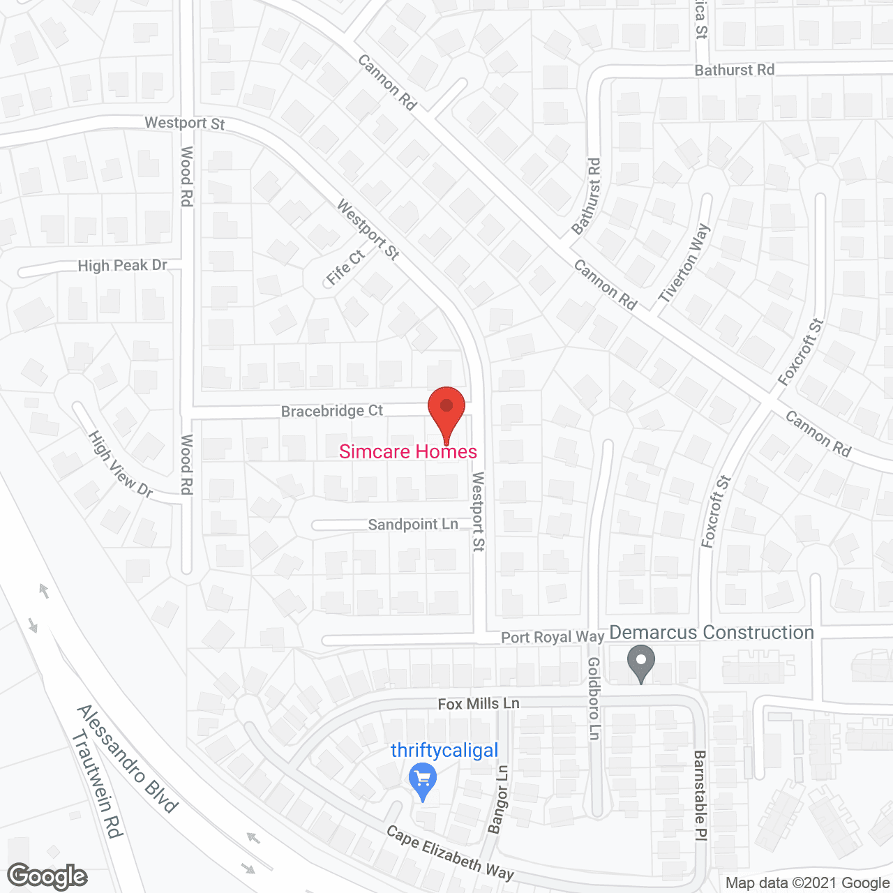 Simcare Homes LLC in google map