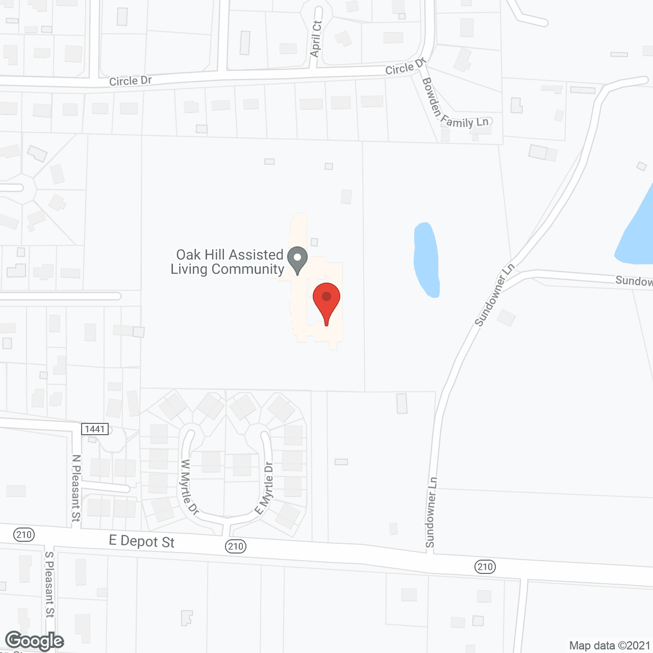 Oak Hill Assisted Living in google map