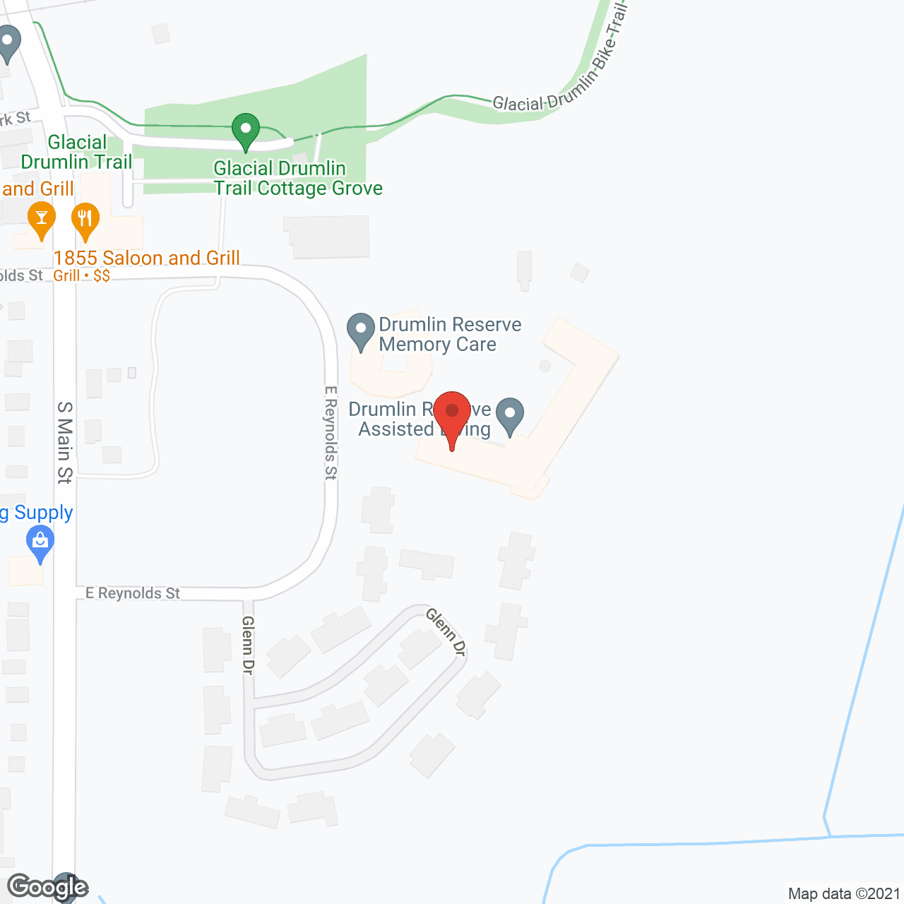 Drumlin Reserve in google map