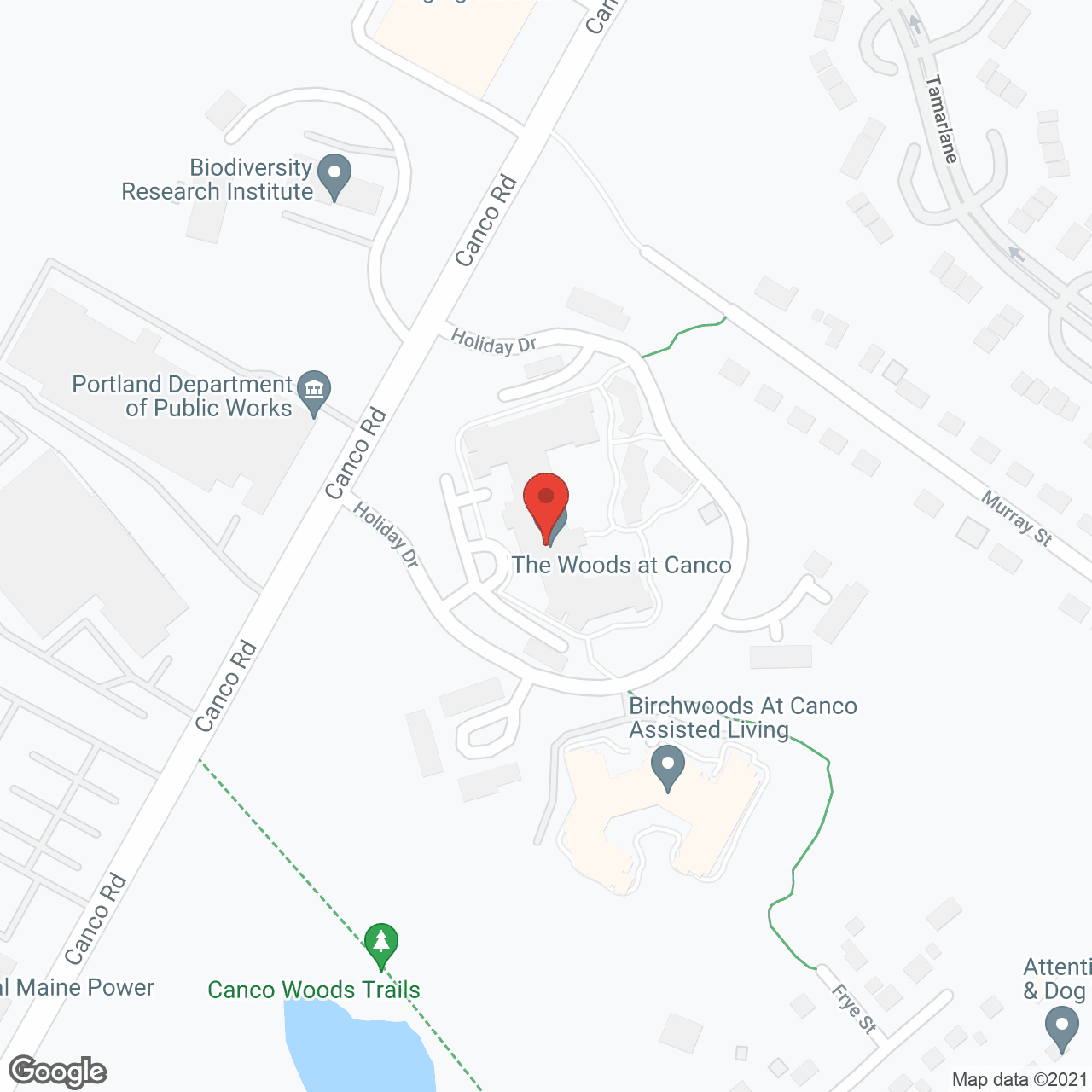 Birchwoods at Canco Senior Living in google map