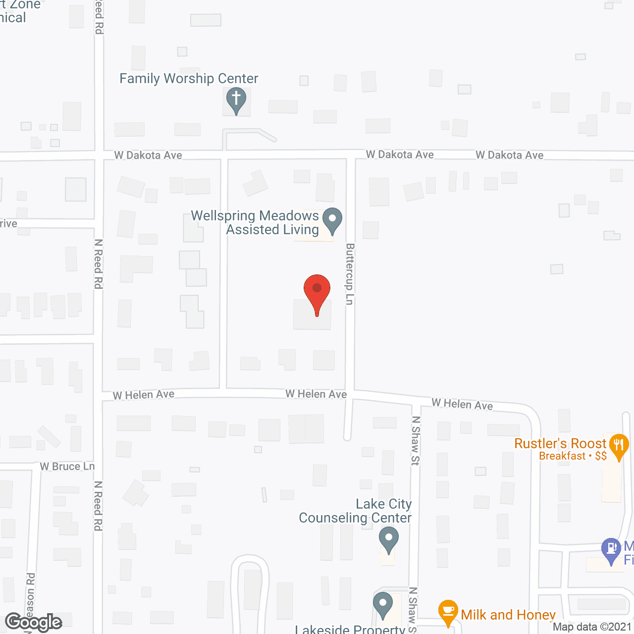 Wellspring Meadows Assisted Living in google map