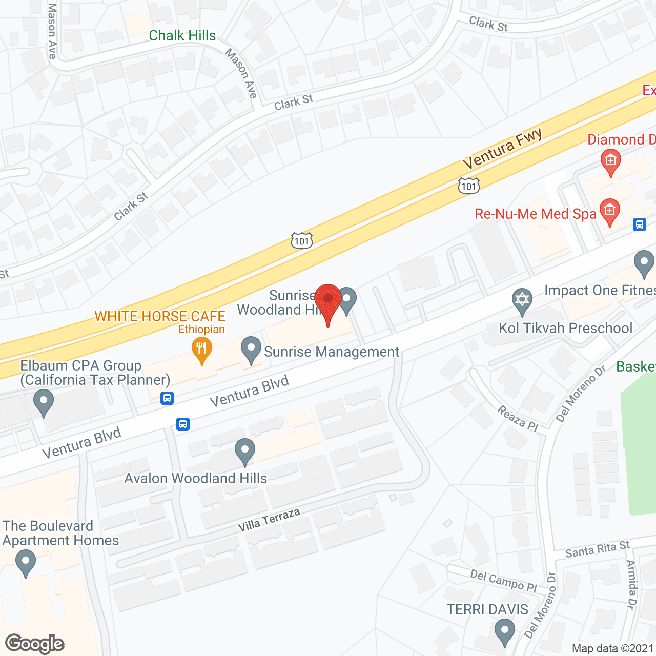 Ivy Park at Woodland Hills in google map