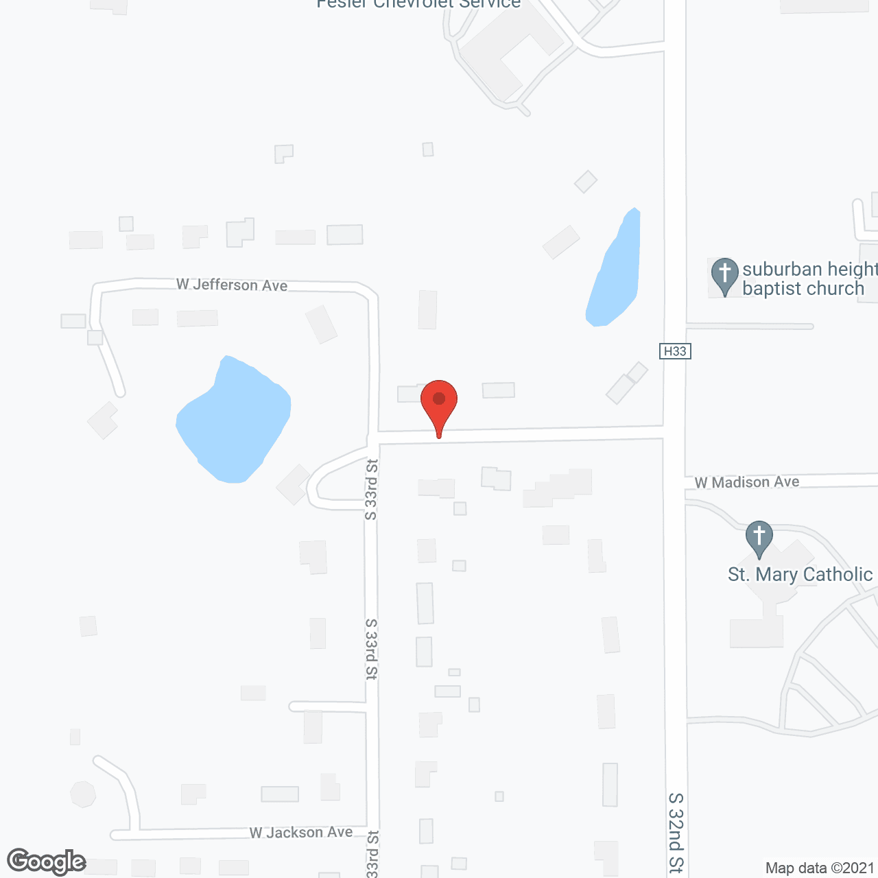 Addington Place of Fairfield in google map
