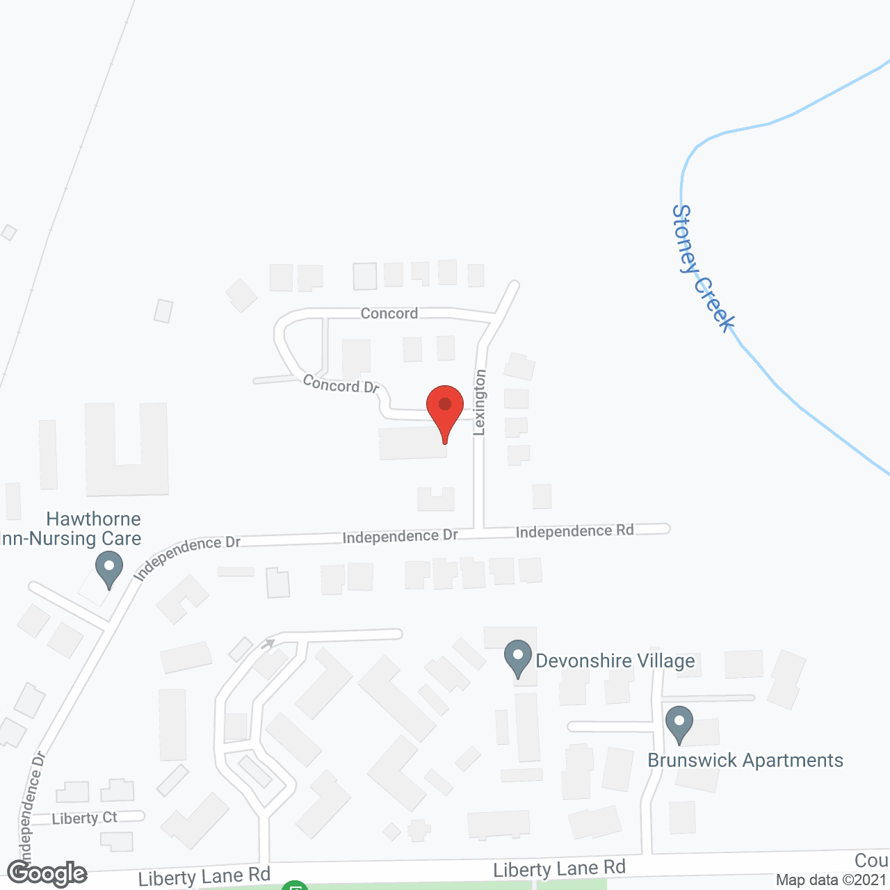 Hawthorne Inn of Danville in google map
