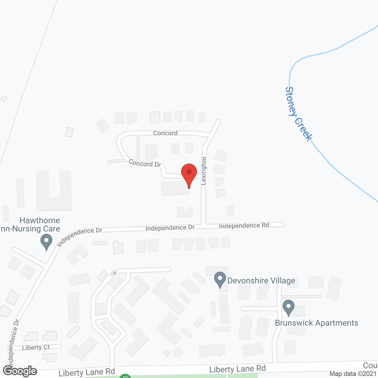 Hawthorne Manor in google map