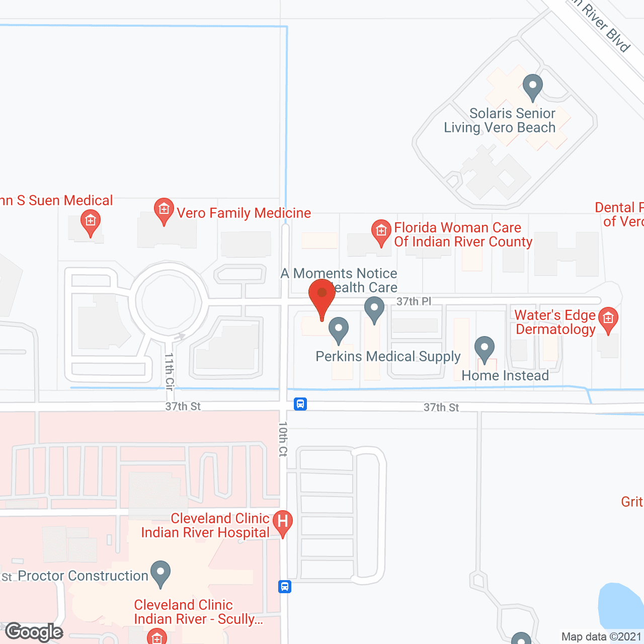 Interim Healthcare in google map