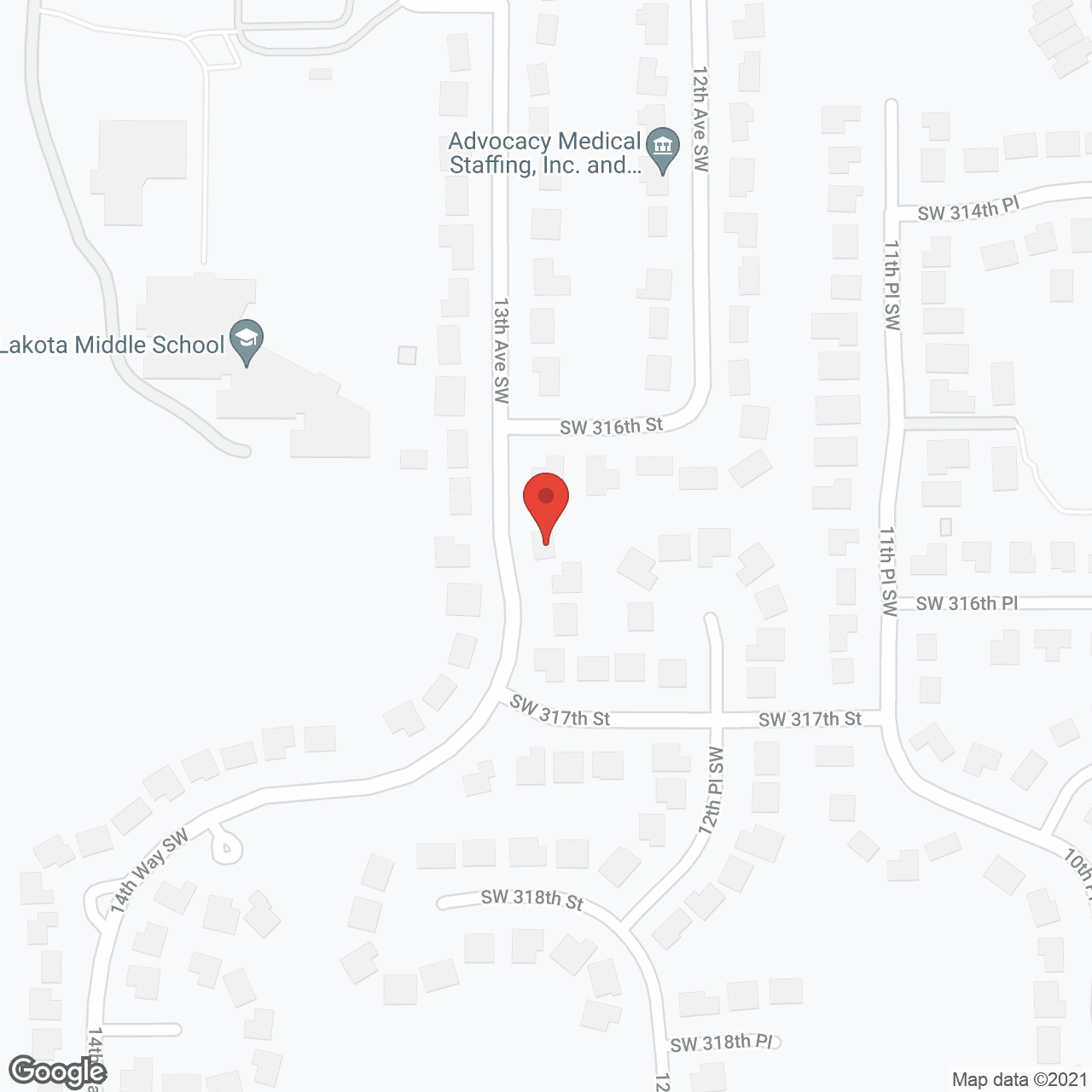 Federal Way Adult Family Home I, LLC in google map