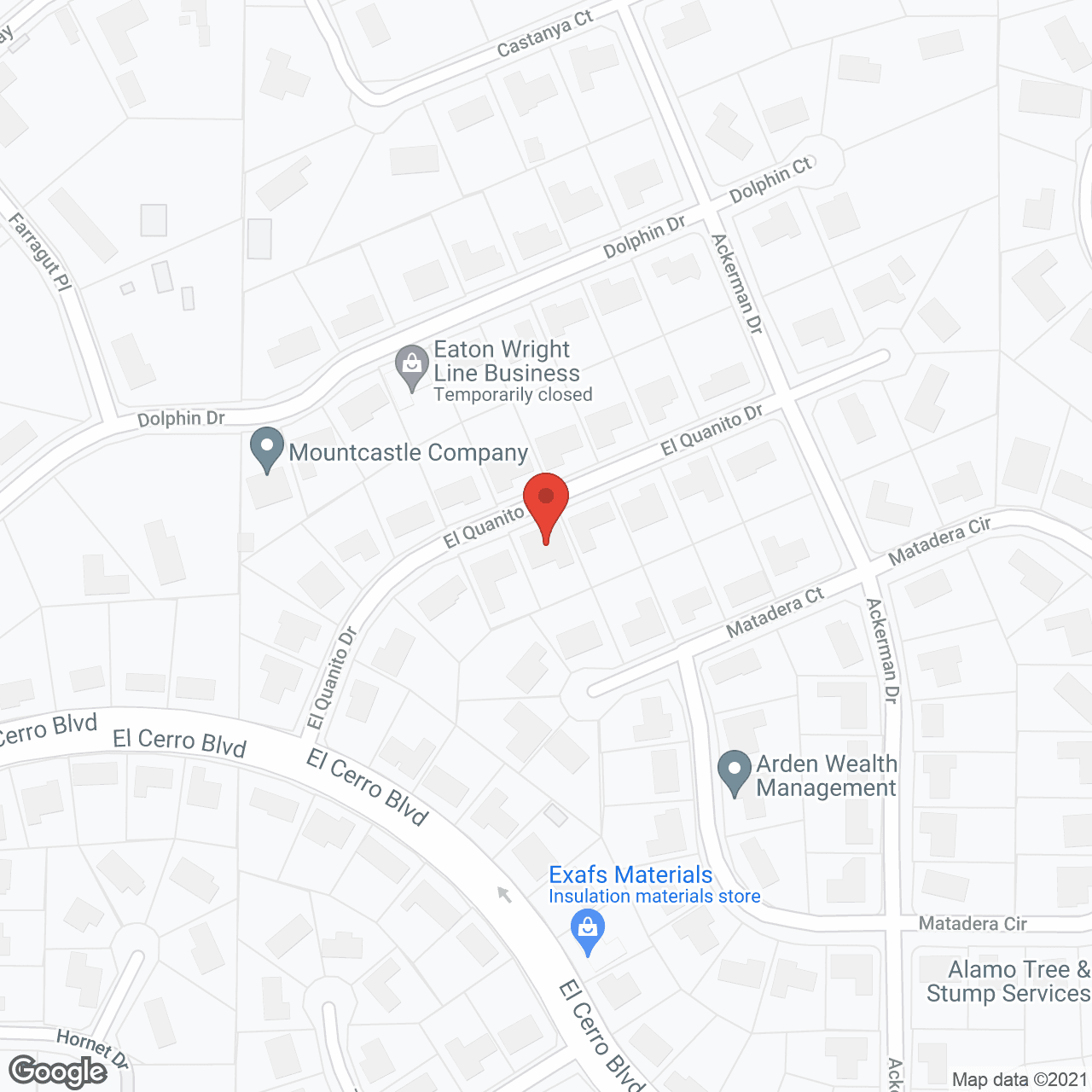 Danville Courtyard in google map