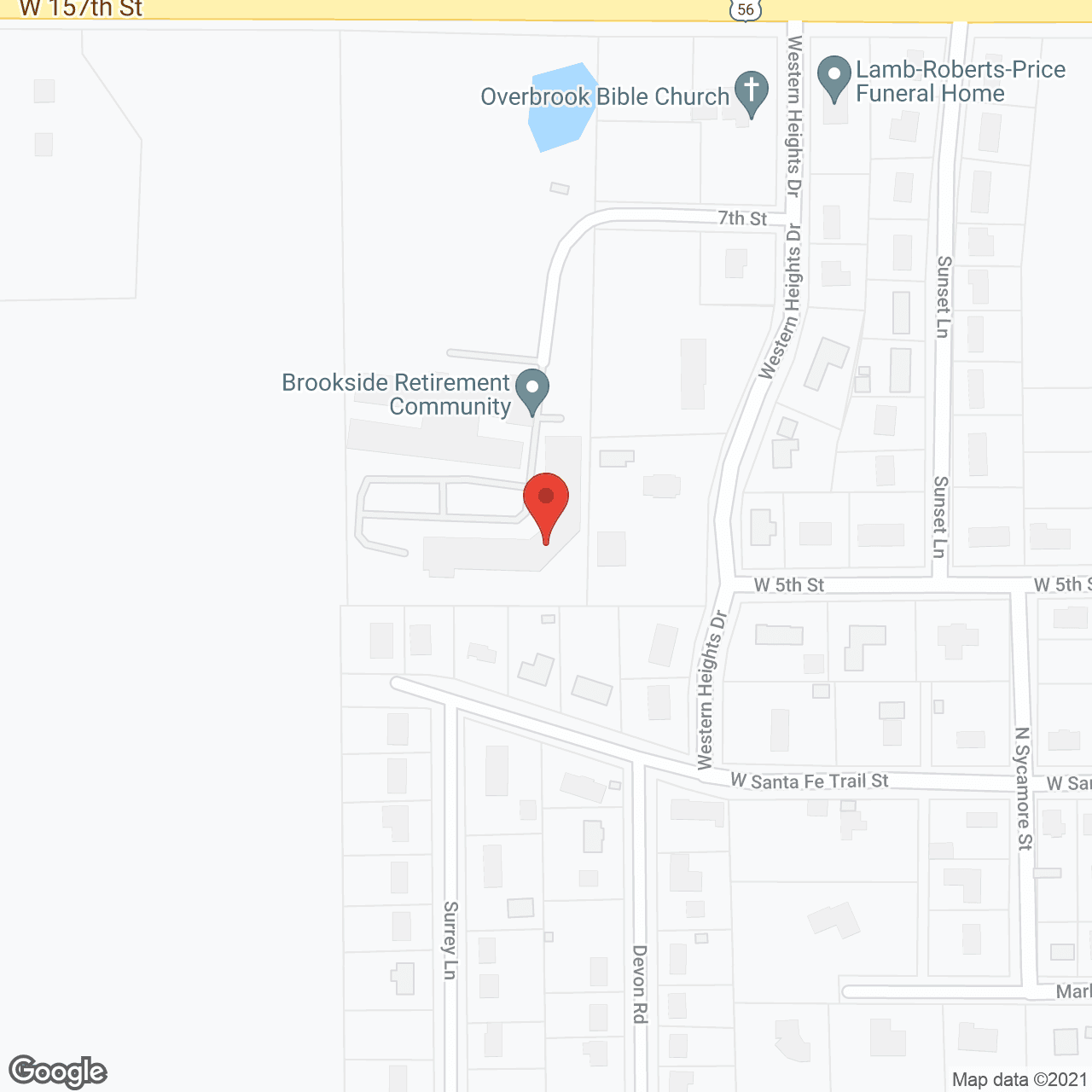 Brookside Manor Assisted Living and Skilled Nursing in google map
