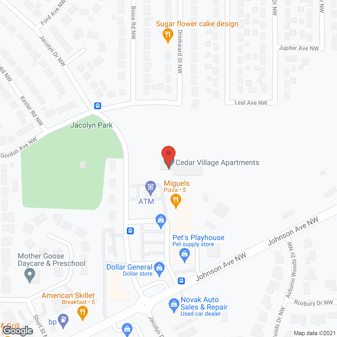 Cedar Village Senior Residences in google map