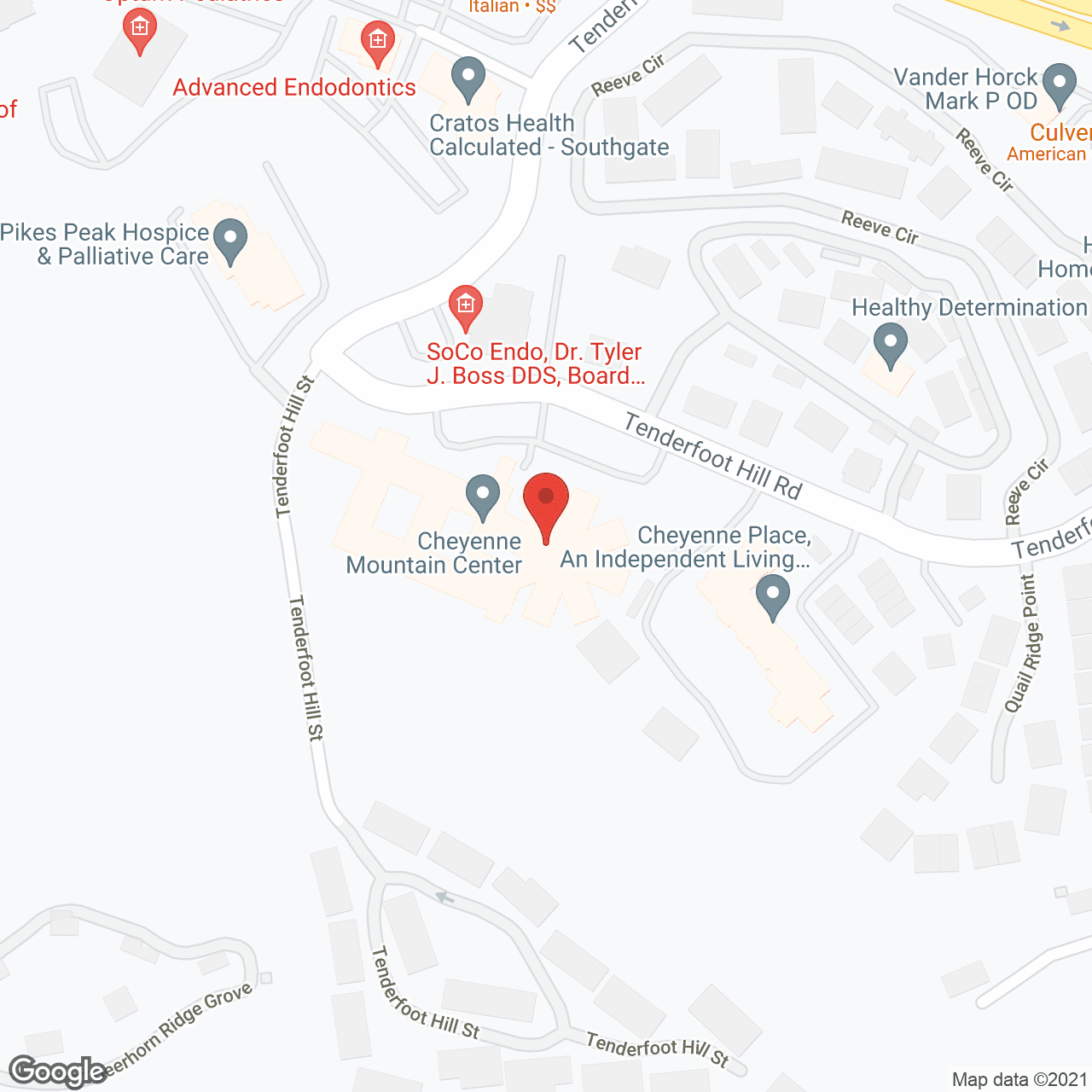 Cheyenne Mountain Care Center in google map