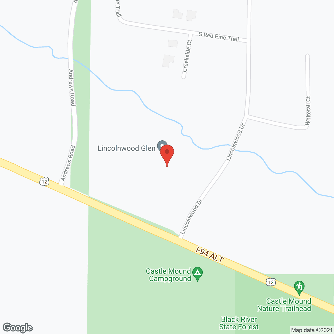 Lincolnwood Glen in google map