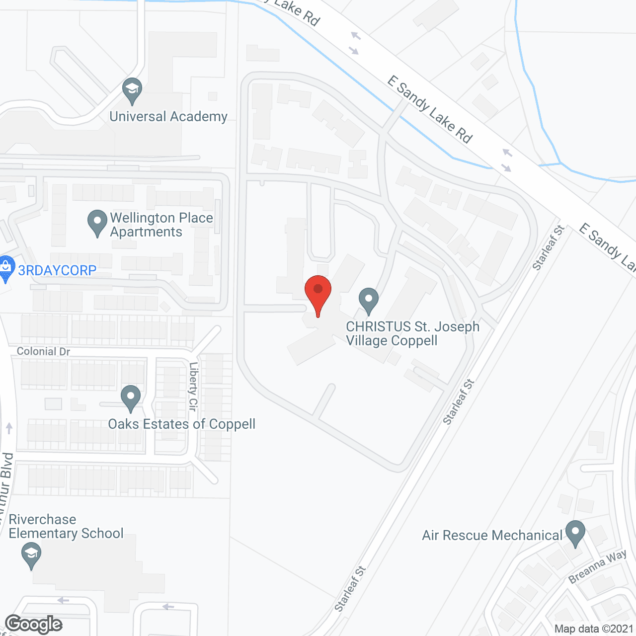 CHRISTUS St. Joseph Village in google map